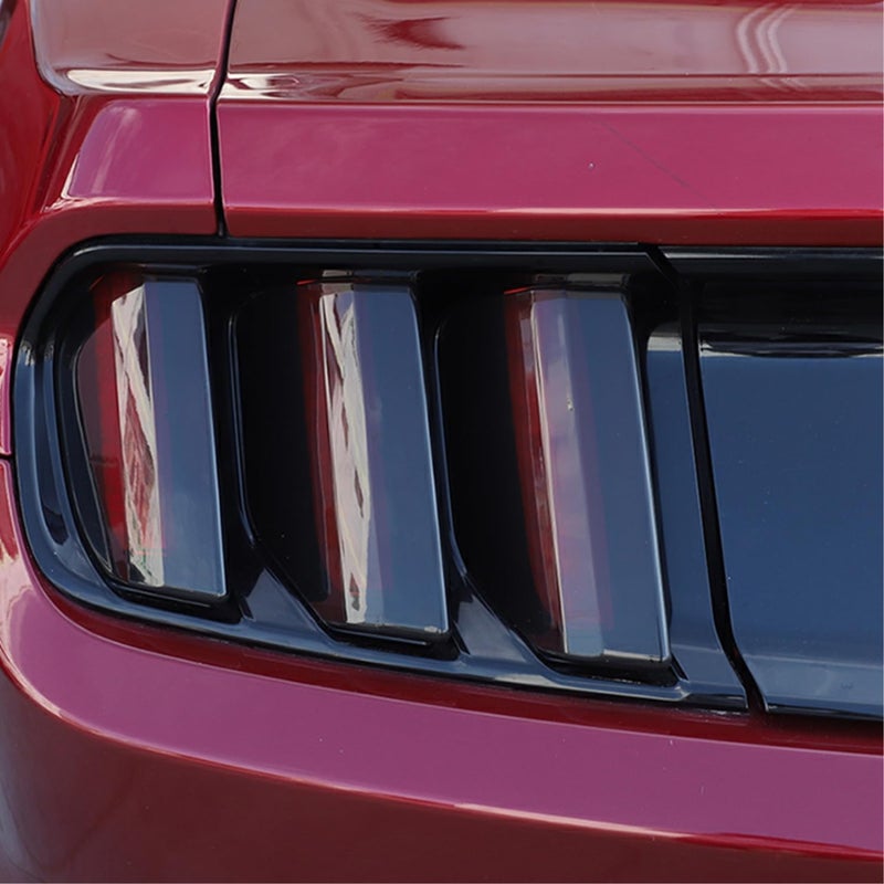 JeCar for Mustang Tail Light Covers Trim Accessories Fit for Ford Mustang 2015 2016 2017(Smoked Black) - Image 2
